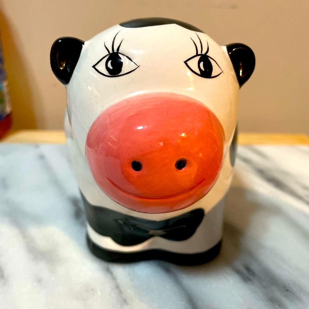 Ceramic cow kitchen sponge holder